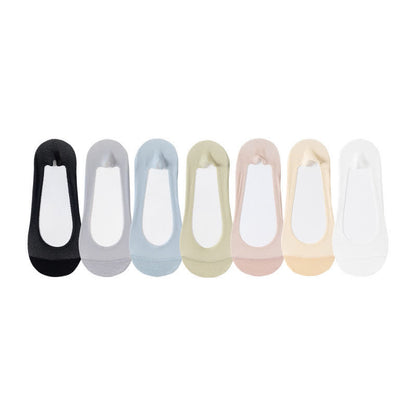 Plusock Breathable Invisible No Show Socks(7 Pairs) - Multicolor - EU39-44(US6.5-9.5) - image 1