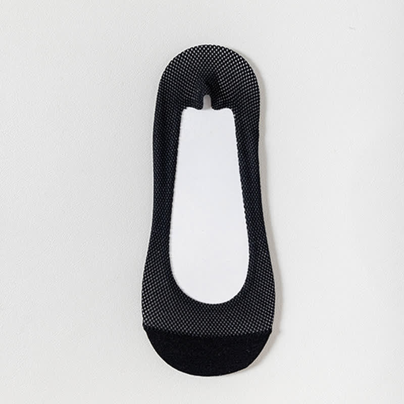 Plusock Breathable Invisible No Show Socks(7 Pairs) - Black - EU39-44(US6.5-9.5) - image 6