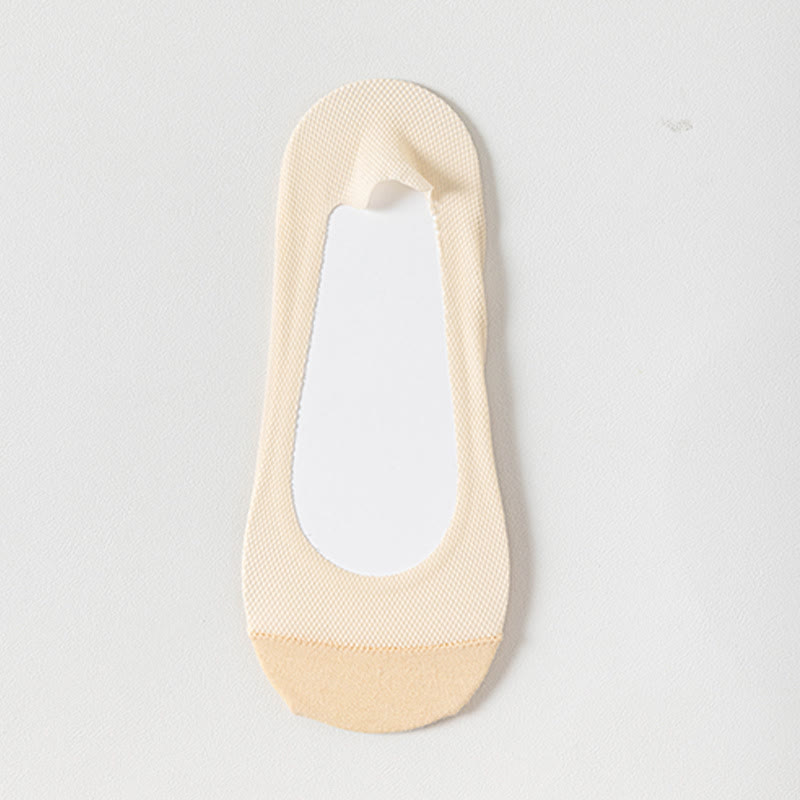 Plusock Breathable Invisible No Show Socks(7 Pairs) - Nude - EU39-44(US6.5-9.5) - image 8