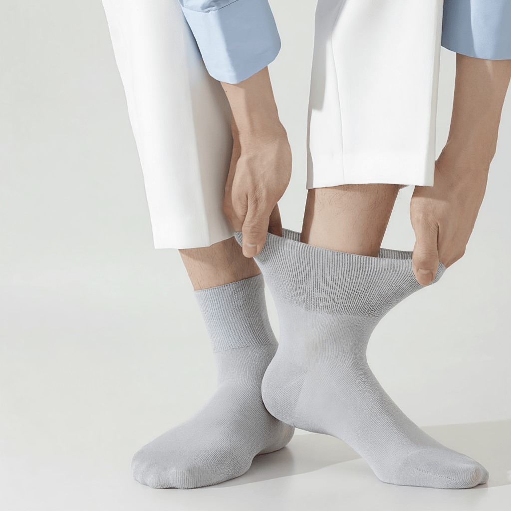 Plusock Silk Sheer Quarter Socks (3 Pairs) - Silver+Nude+Royal Blue - EU40-45(US7-10) - image 0