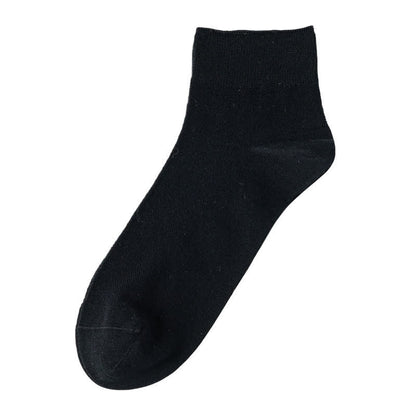 Plusock Breathable Cotton Quater Socks(3 Pairs) - Black - EU39-44(US6.5-9.5) - image 1