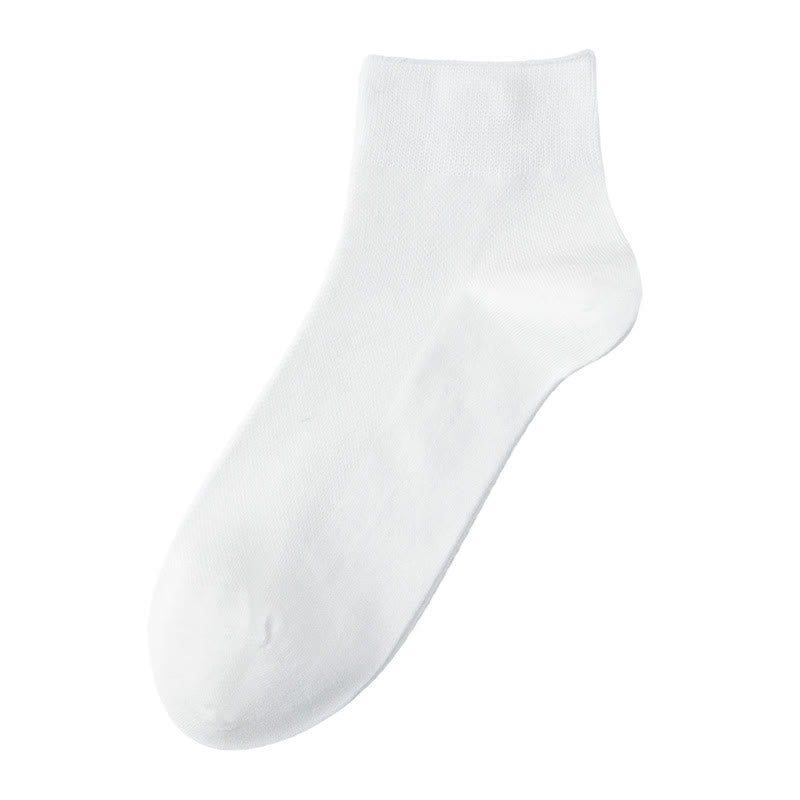 Plusock Breathable Cotton Quater Socks(3 Pairs) - White - EU39-44(US6.5-9.5) - image 2