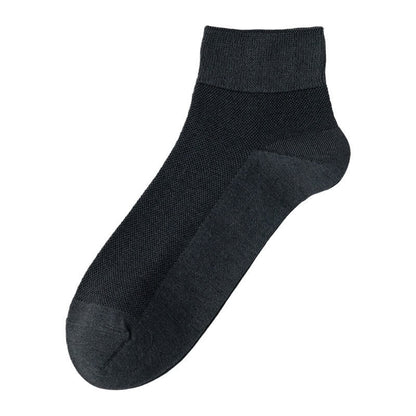 Plusock Breathable Cotton Quater Socks(3 Pairs) - Dark Grey - EU39-44(US6.5-9.5) - image 4