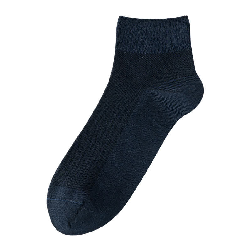 Plusock Breathable Cotton Quater Socks(3 Pairs) - Royal Blue - EU39-44(US6.5-9.5) - image 6