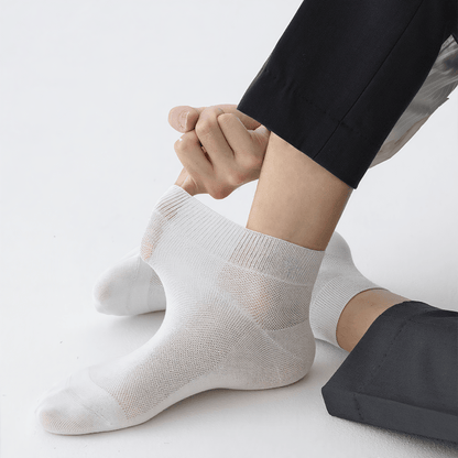 Plusock Breathable Cotton Quater Socks(3 Pairs) - Royal Blue+Army Green+Black - EU39-44(US6.5-9.5) - image 0
