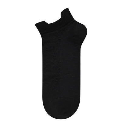 Plusock Breathable Cotton Quarter Socks (3 Pairs) - Black - EU40-45 (US7-12) - image 1
