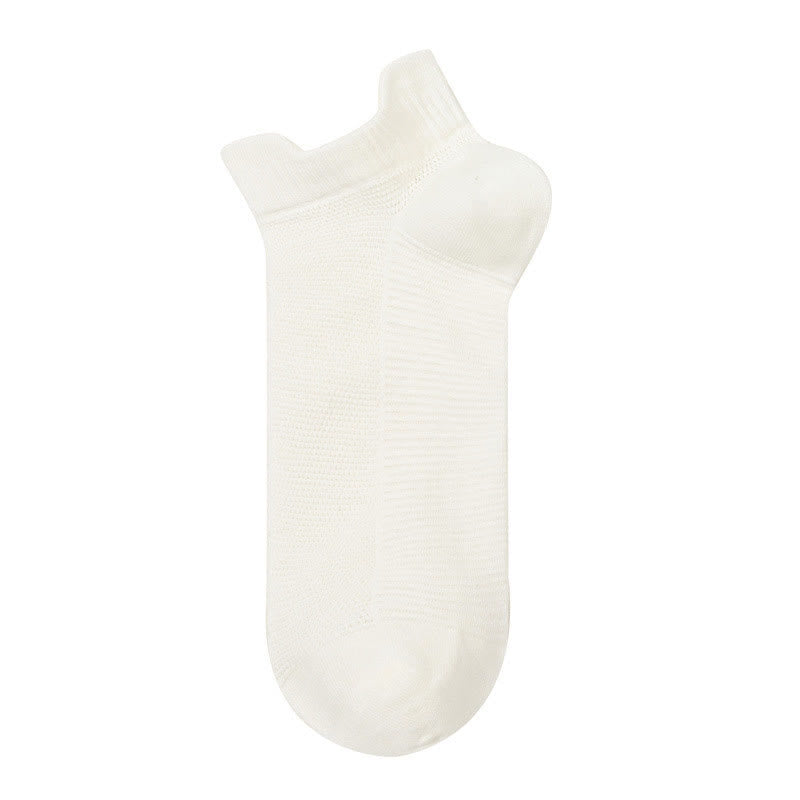 Plusock Breathable Cotton Quarter Socks (3 Pairs) - White - EU40-45 (US7-12) - image 3