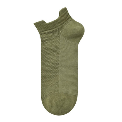 Plusock Breathable Cotton Quarter Socks (3 Pairs) - Army Green - EU40-45 (US7-12) - image 4