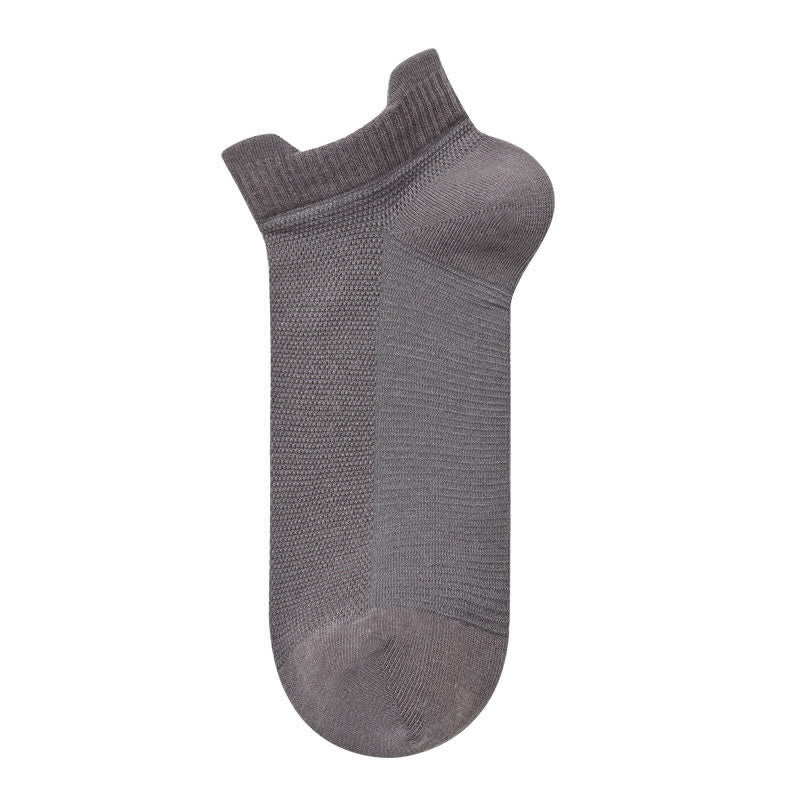 Plusock Breathable Cotton Quarter Socks (3 Pairs) - DarkGray - EU40-45 (US7-12) - image 7