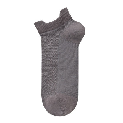 Plusock Breathable Cotton Quarter Socks (3 Pairs) - DarkGray - EU40-45 (US7-12) - image 7