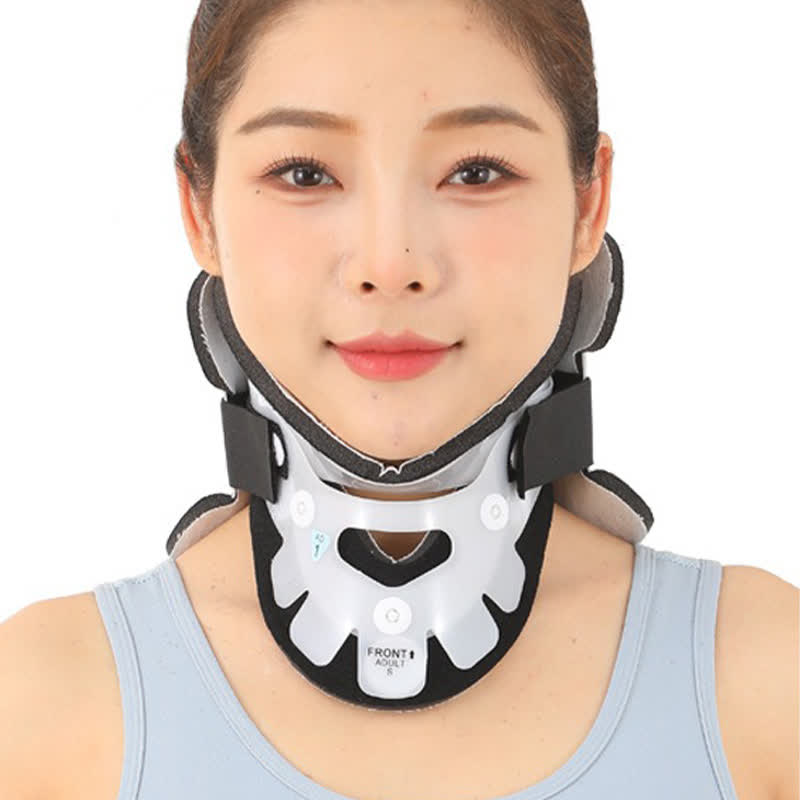 Plusock Rigid Five Point Voltage Division Neck Brace - White - L - image 3