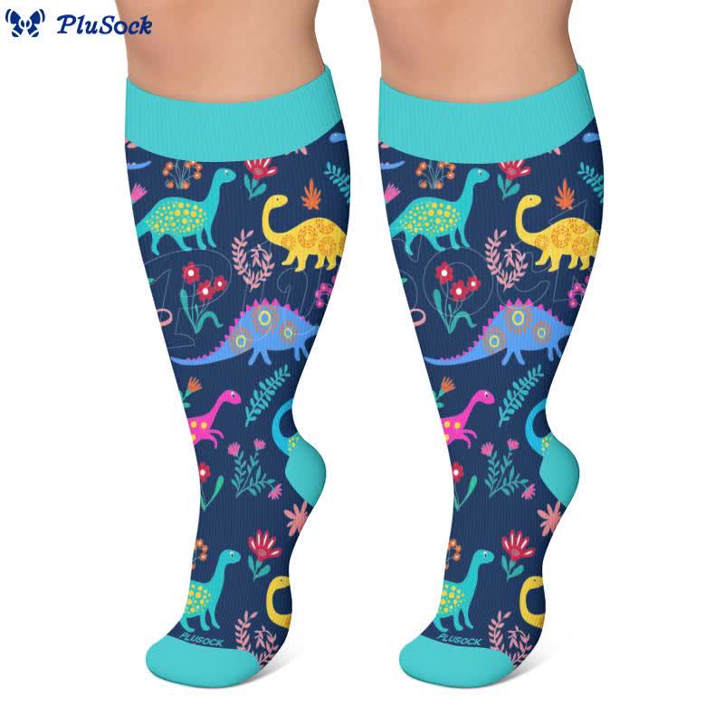 Plusock Plus Size Cosmic Print Compression Socks - image 4