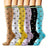 Plusock small flower Compression Socks(6 Pairs) - image 0