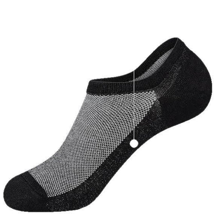 Plusock Breathable Ankle Socks(4 Pairs) - Black - EU36-41(US2.5-7.5) - image 4