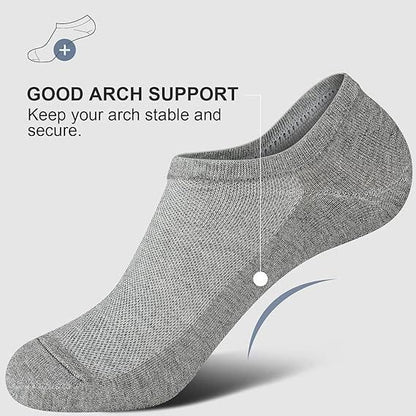 Plusock Breathable Ankle Socks(4 Pairs) - Gray - EU36-41(US2.5-7.5) - image 3