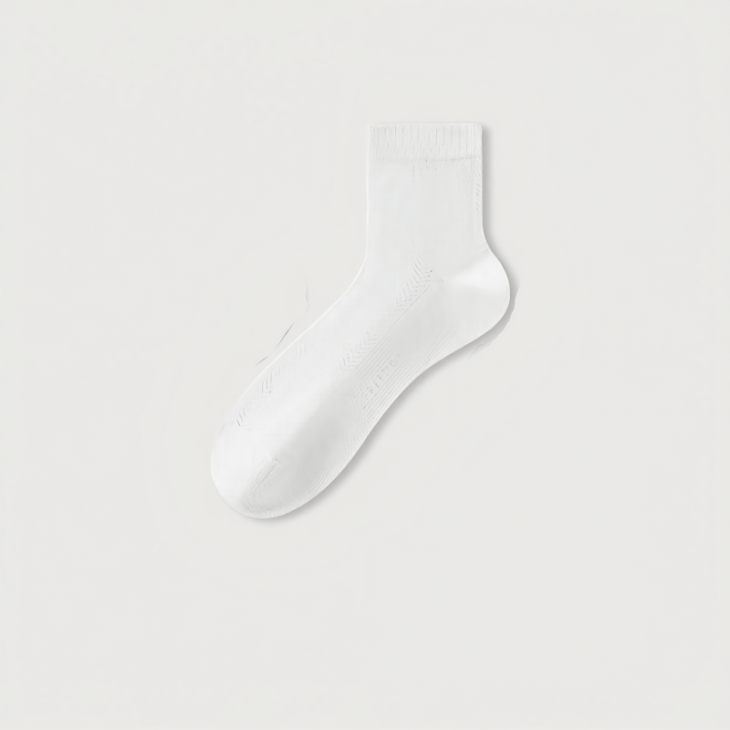 Plusock Silk Thin Quarter Socks(5 Pairs) - White - EU39-44(US5-10) - image 2
