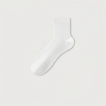 Plusock Silk Thin Quarter Socks(5 Pairs) - White - EU39-44(US5-10) - image 2