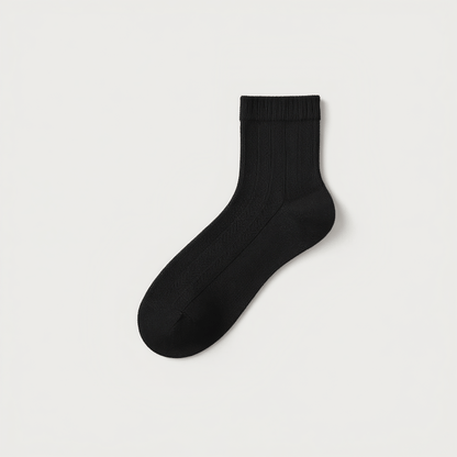 Plusock Silk Thin Quarter Socks(5 Pairs) - Navy Blue - EU39-44(US5-10) - image 3