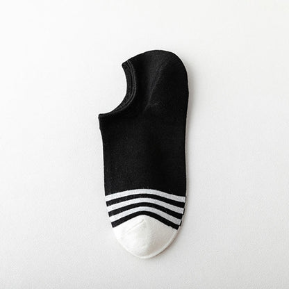 Plusock Bamboo Colorblock No Show Socks(5 Pairs) - B - EU39-44(US5-10) - image 2