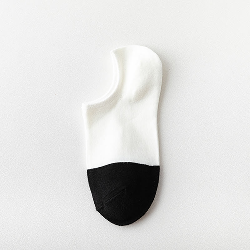 Plusock Bamboo Colorblock No Show Socks(5 Pairs) - C - EU39-44(US5-10) - image 3