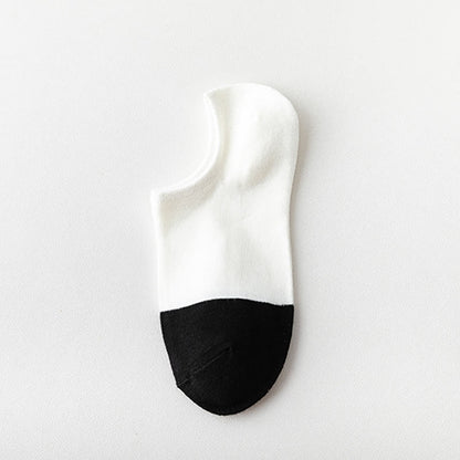 Plusock Bamboo Colorblock No Show Socks(5 Pairs) - C - EU39-44(US5-10) - image 3