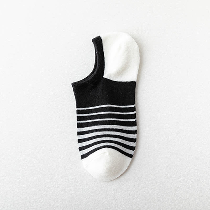 Plusock Bamboo Colorblock No Show Socks(5 Pairs) - D - EU39-44(US5-10) - image 4