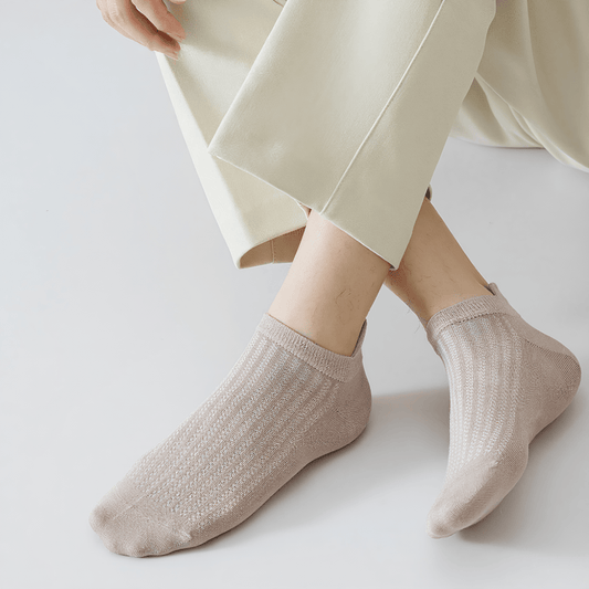 Plusock Bamboo Mesh No Show Socks(5 Pairs) - image 0