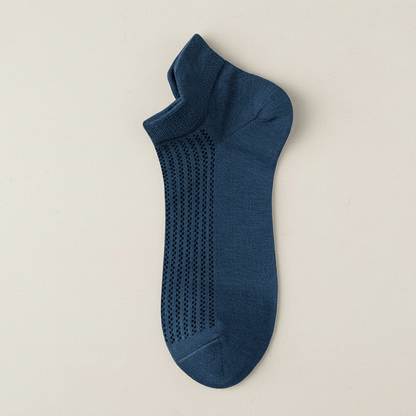 Plusock Bamboo Mesh Ankle Socks(5 Pairs) - Navy Blue - EU39-44(US5-10) - image 5