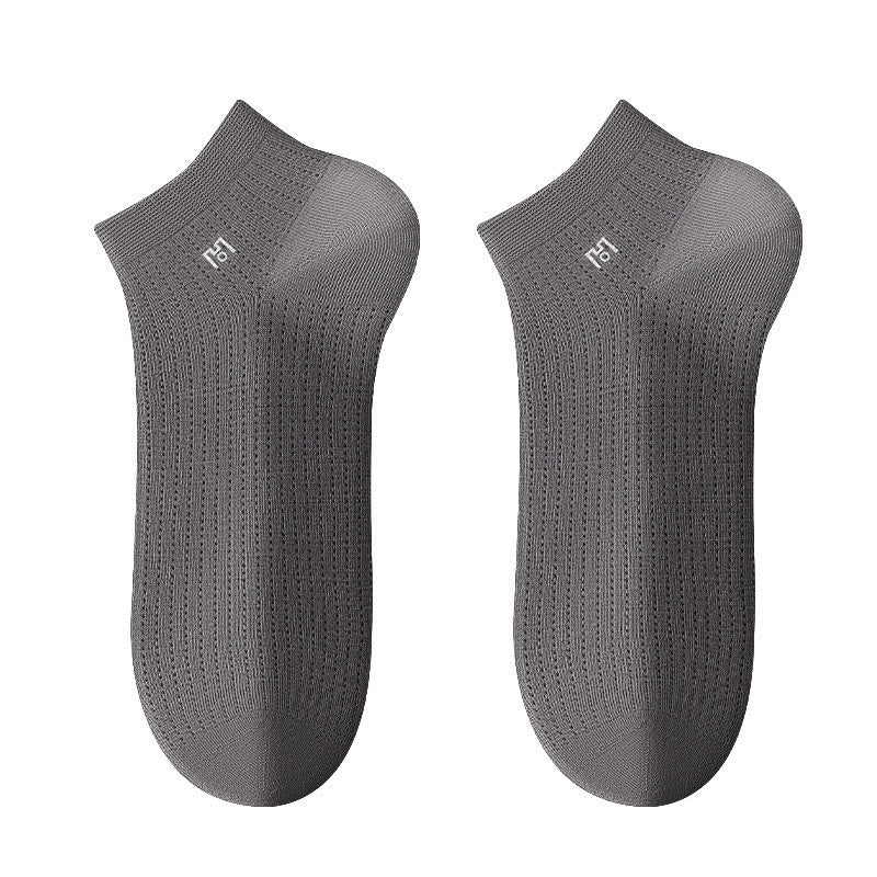 Plusock Breathable Ankle Socks(5 Pairs) - Gray - EU39-44(US5-10) - image 5