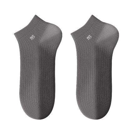 Plusock Breathable Ankle Socks(5 Pairs) - Gray - EU39-44(US5-10) - image 5