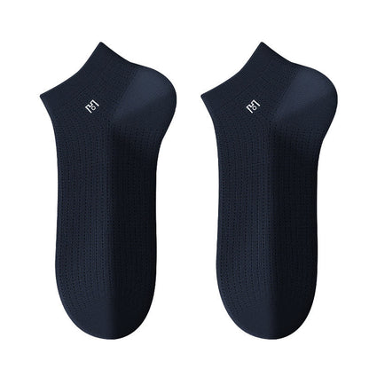 Plusock Breathable Ankle Socks(5 Pairs) - Navy Blue - EU39-44(US5-10) - image 2