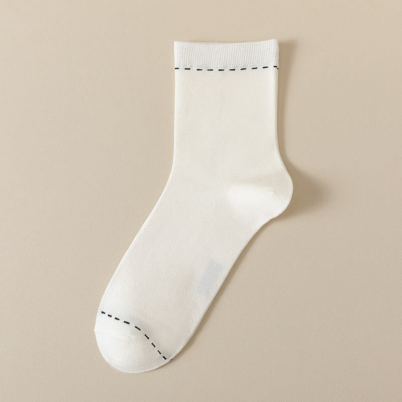 Plusock Breathable Quarter Socks(3 Pairs) - White - EU39-44(US5-10) - image 2