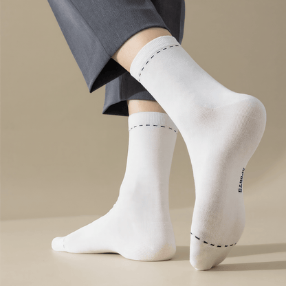 Plusock Breathable Quarter Socks(3 Pairs) - Black+White+Light Grey - EU39-44(US5-10) - image 0