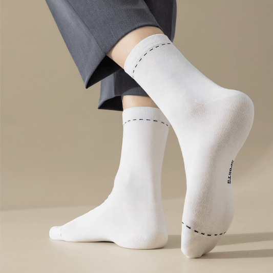 Plusock Breathable Quarter Socks(3 Pairs) - Black+White+Light Grey - EU39-44(US5-10) - image 0