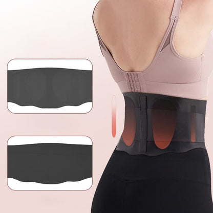 Plusock Lightweight Breathable Adjustable Waist Brace - Black - XL - image 5