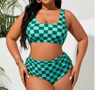 Plusock High-waisted Swimwear - Green - XXXXL - image 0