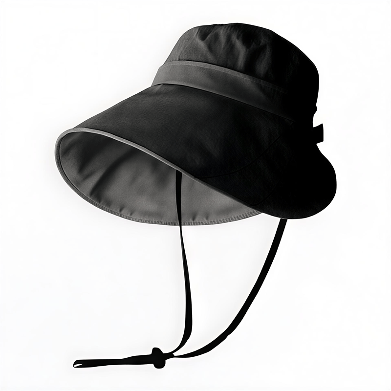 Plusock Wide Brim Outdoor Sun Hat - Black - One Size - image 5