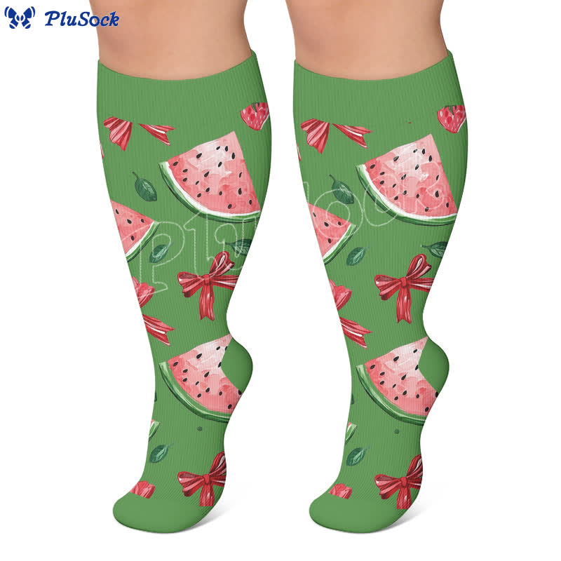 Plusock Plus Size Fruit Popsicle Compression Socks - image 3