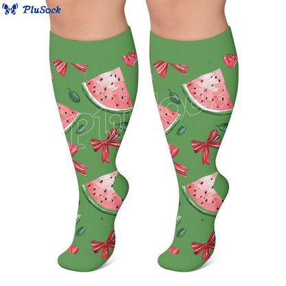 Plusock Plus Size Fruit Popsicle Compression Socks - image 3