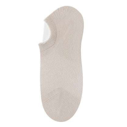 Plusock Bamboo Invisible No Show Socks (10 Pairs) - Khaki - EU36-40(US3-7) - image 8