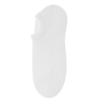 Plusock Bamboo Invisible No Show Socks (10 Pairs) - White - EU36-40(US3-7) - image 1