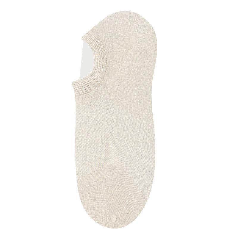 Plusock Bamboo Invisible No Show Socks (10 Pairs) - Beige - EU36-40(US3-7) - image 3
