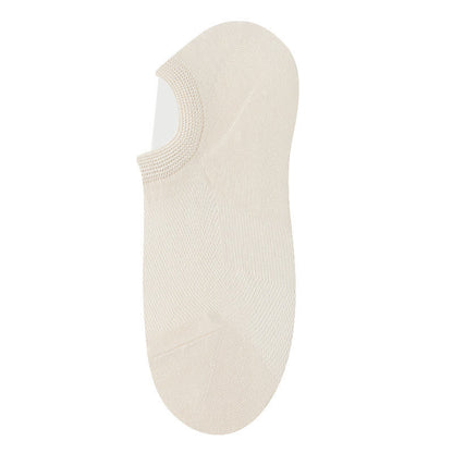 Plusock Bamboo Invisible No Show Socks (10 Pairs) - Beige - EU36-40(US3-7) - image 3