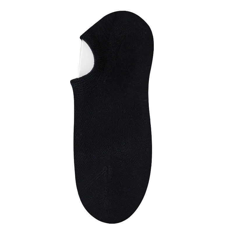 Plusock Bamboo Invisible No Show Socks (10 Pairs) - Black - EU36-40(US3-7) - image 2