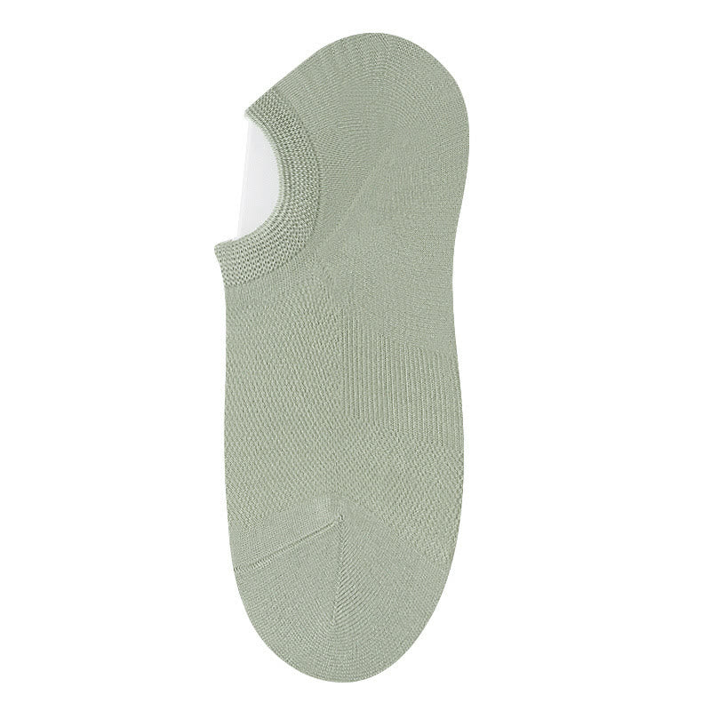 Plusock Bamboo Invisible No Show Socks (10 Pairs) - Green - EU36-40(US3-7) - image 5