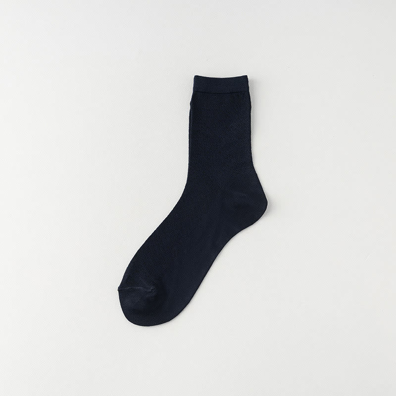 Plusock Bamboo Breathable Quarter Socks(6 Pairs) - Navy Blue - EU39-44(US6-10) - image 3