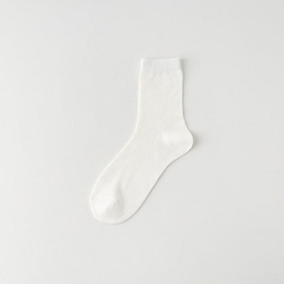 Plusock Bamboo Breathable Quarter Socks(6 Pairs) - White - EU39-44(US6-10) - image 2