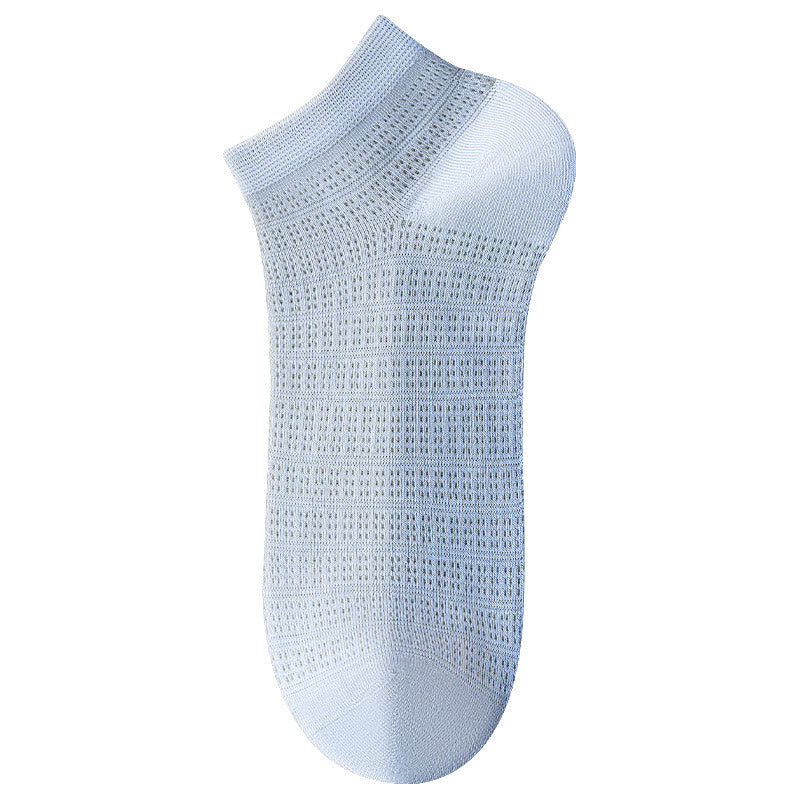 Plusock Bamboo Mesh Ankle Socks(5 Pairs) - Blue - EU36-40(US3-7) - image 4