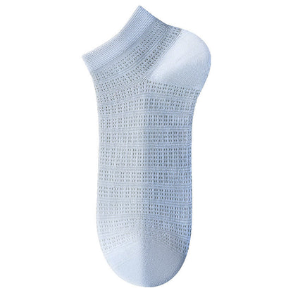 Plusock Bamboo Mesh Ankle Socks(5 Pairs) - Blue - EU36-40(US3-7) - image 4