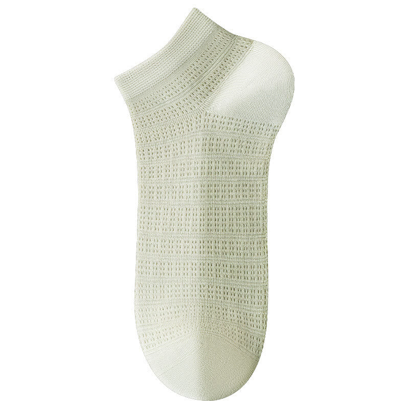 Plusock Bamboo Mesh Ankle Socks(5 Pairs) - Green - EU36-40(US3-7) - image 3